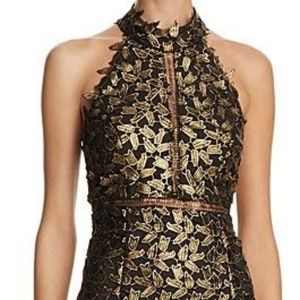 Bardot Gemma Metallic Lace Dress (NWT)